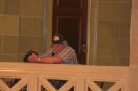 Gentleman on balcony at Legislative Day